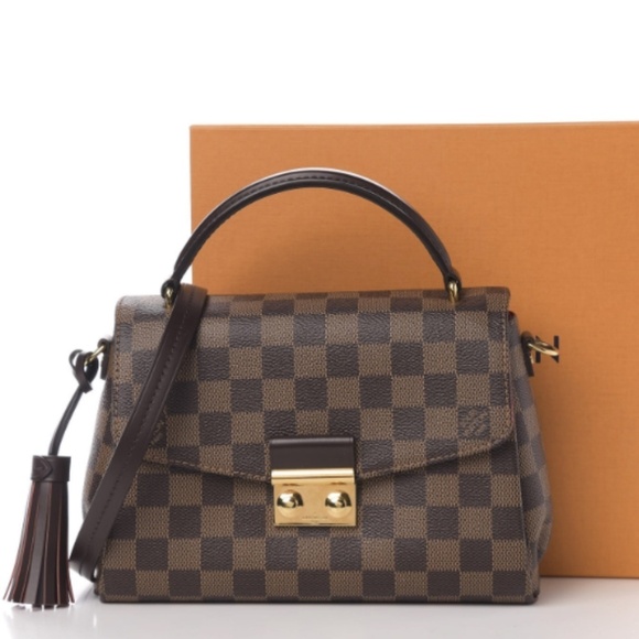 LOUIS VUITTON  Damier Ebene Croisette Authentic Excellent Condition - Picture 8 of 9